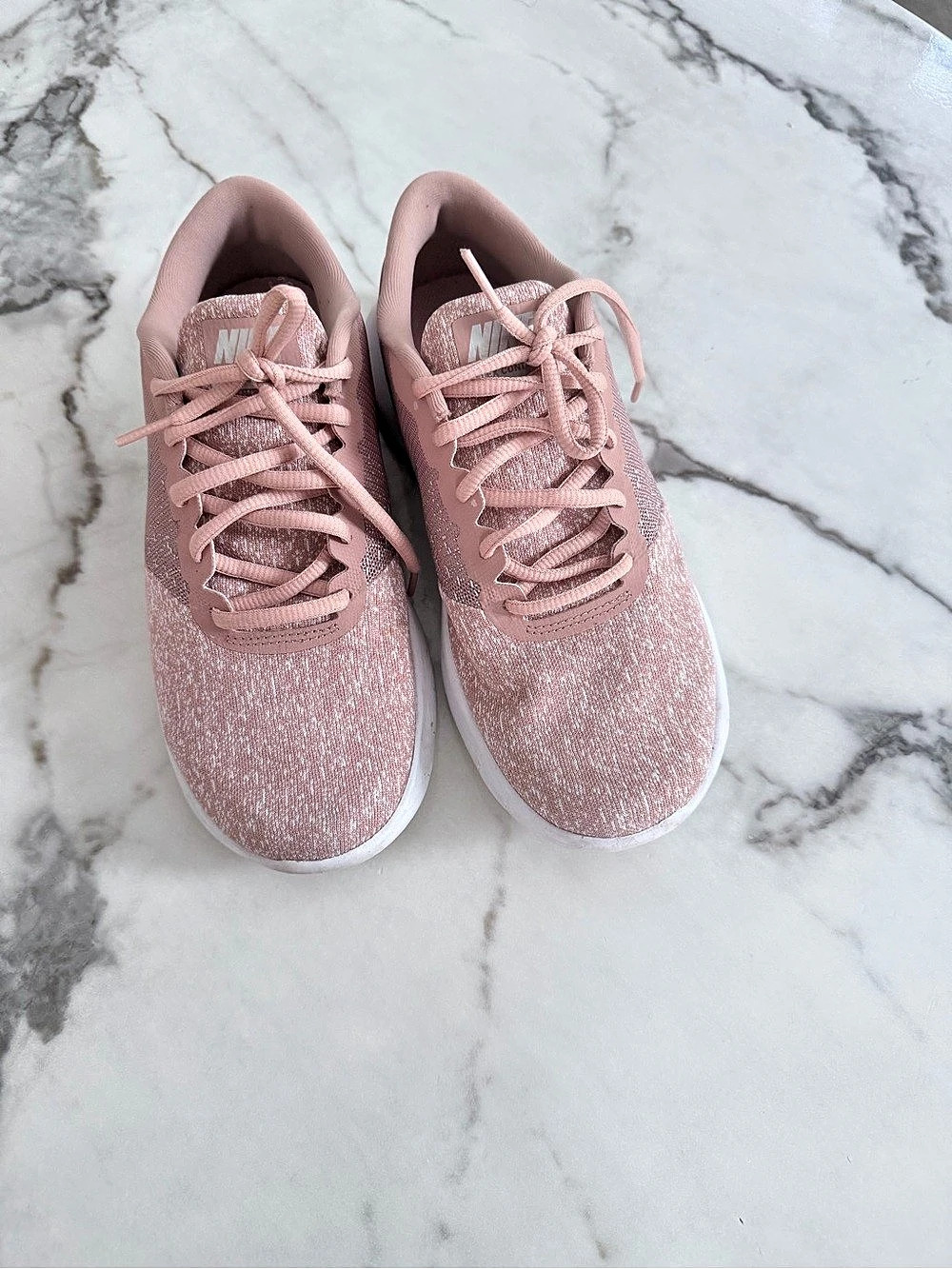 Nike Free RN Running Sneakers Pink & White US 8